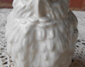 Ceramic Owl Statue / White Ceramic Owl Statue / Vintage White Owl Statue