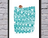 mountain cabin ltd edition silkscreen print