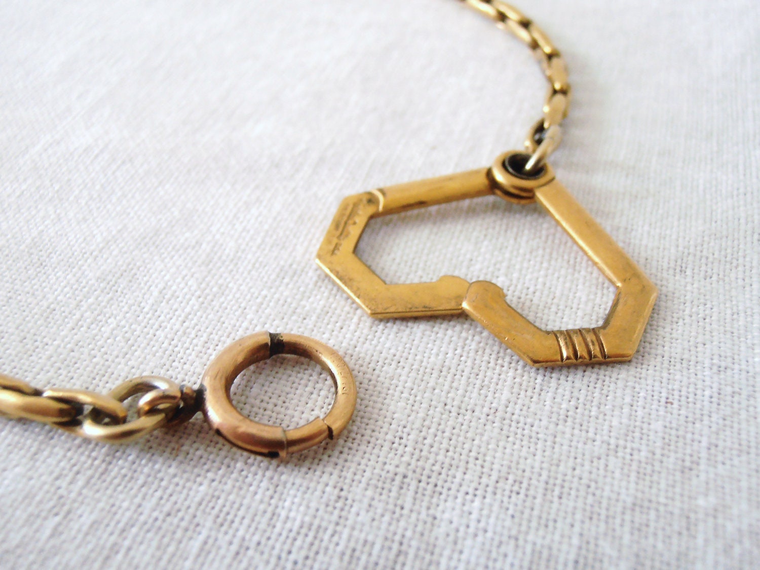 Vintage Victorian Pocket Watch Chain Necklace 16 inches