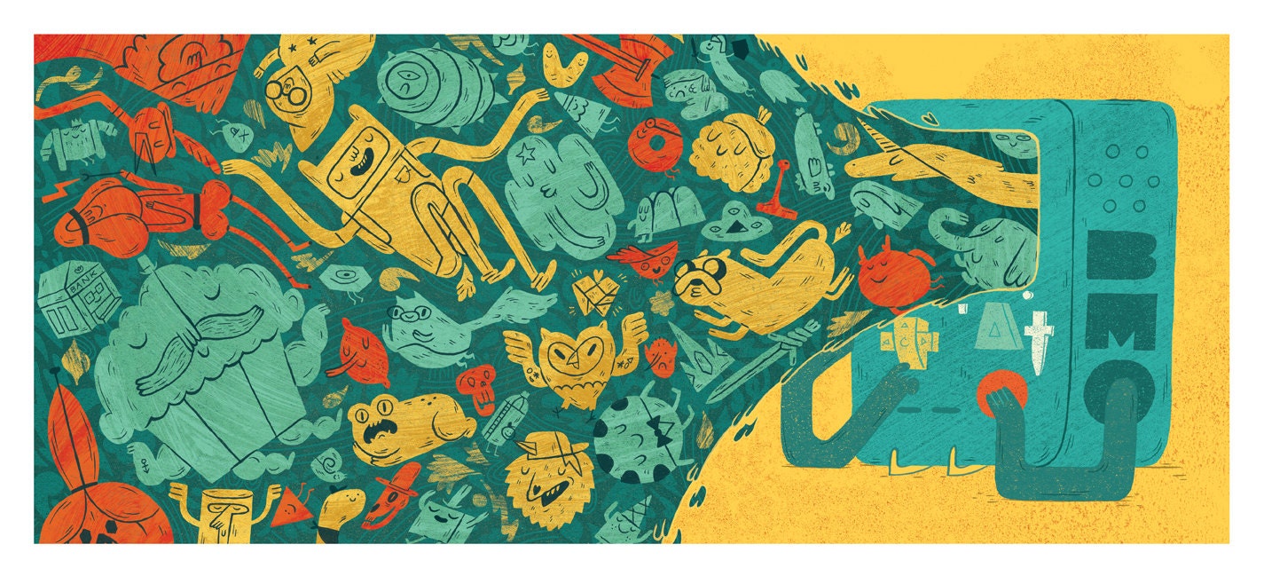 Adventure Time Poketo Print
