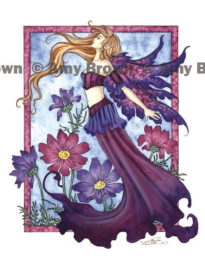 October Cosmos 8.5x11 FAIRY PRINT by Amy Brown