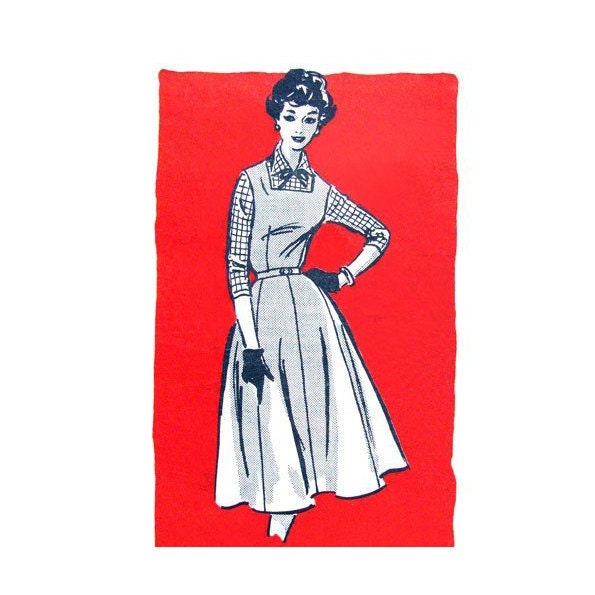 1960s Flared Jumper & Blouse Pattern Mail Order 9344 Bust 36 Vintage Sewing Pattern