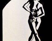 Back with a Twist - Original Paper Cut