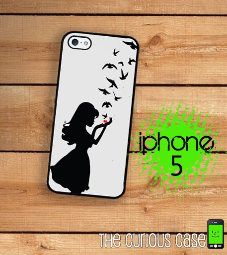 iPhone 5 Case The Release Silhouetted Releasing Flying Birds /Hard Case For iPhone 5. Plastic or Rubber Trim