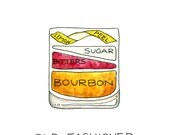 Old Fashioned Cocktail Diagram