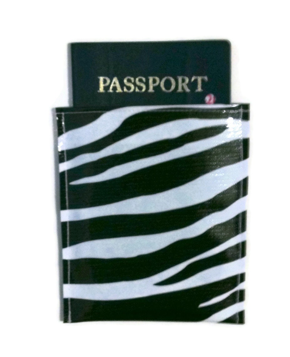 Wild Thing Zebra Stripe Passport Pocket Protector