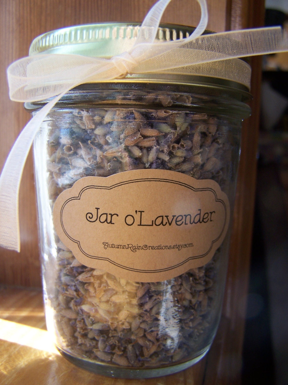 Mason Jar of Lavender Buds Jar o'Lavender