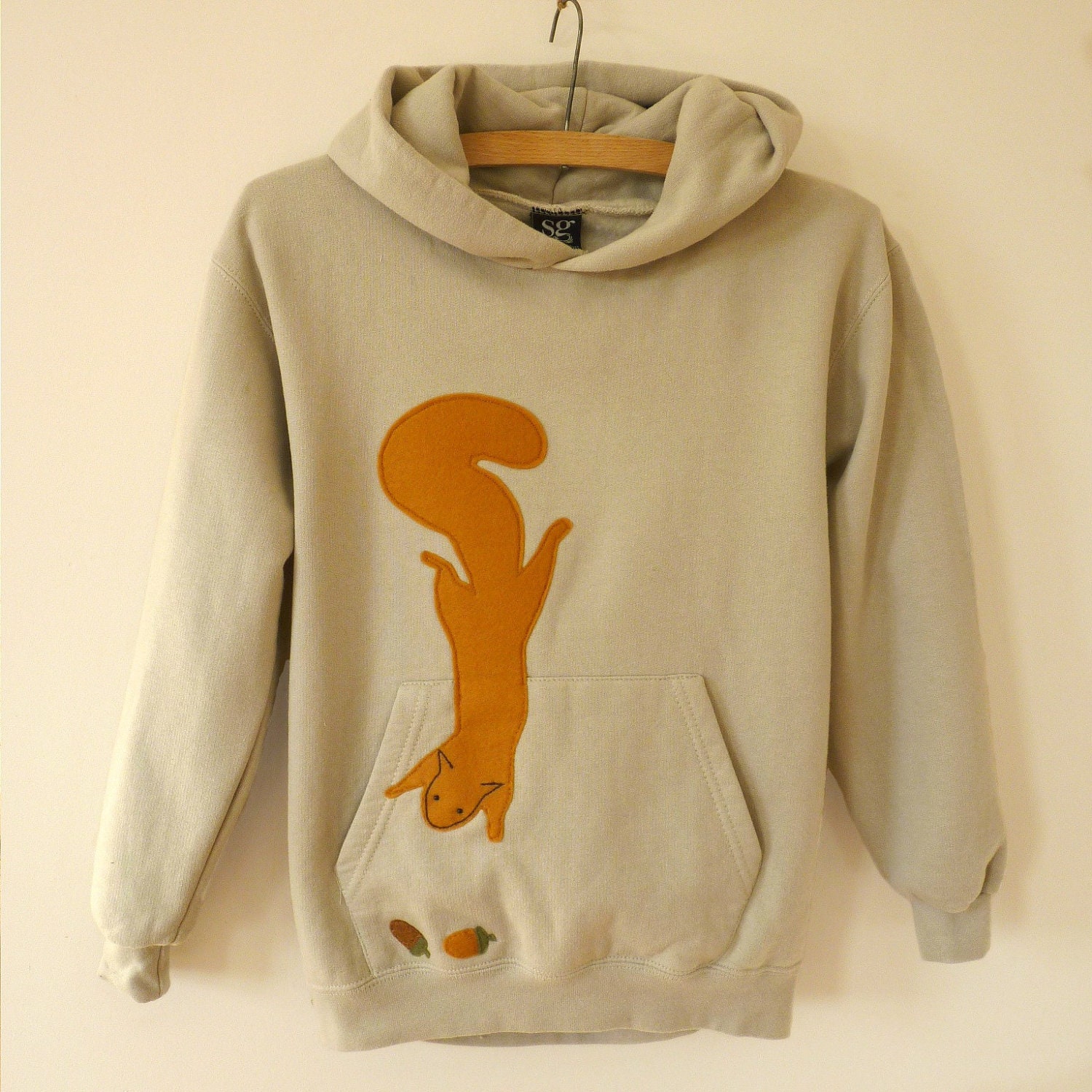 Hoodie : 'A Pocket Full Of Acorns'  Hoodie Age 5  Years -  12  Years