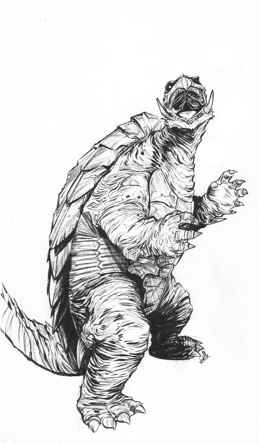 GAMERA fan art by comics artist Joëlle Jones