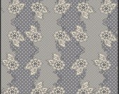 LillyBelle Henna Stripe Gray Floral Fabric