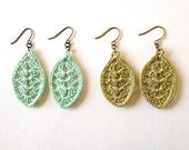Mini Botanical leaf earrings
