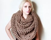 The Tallulah Wrap Scarf in Barley/Taupe/Brown