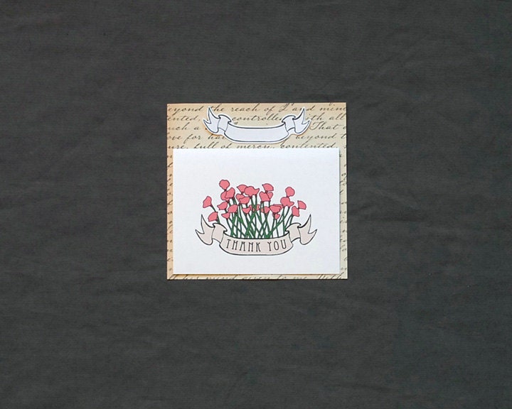 Poppy Thank You Cards