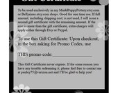 Gift Certificate for 25 Dollars