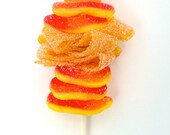 12 Orange Colored Mini Sweet Skewers