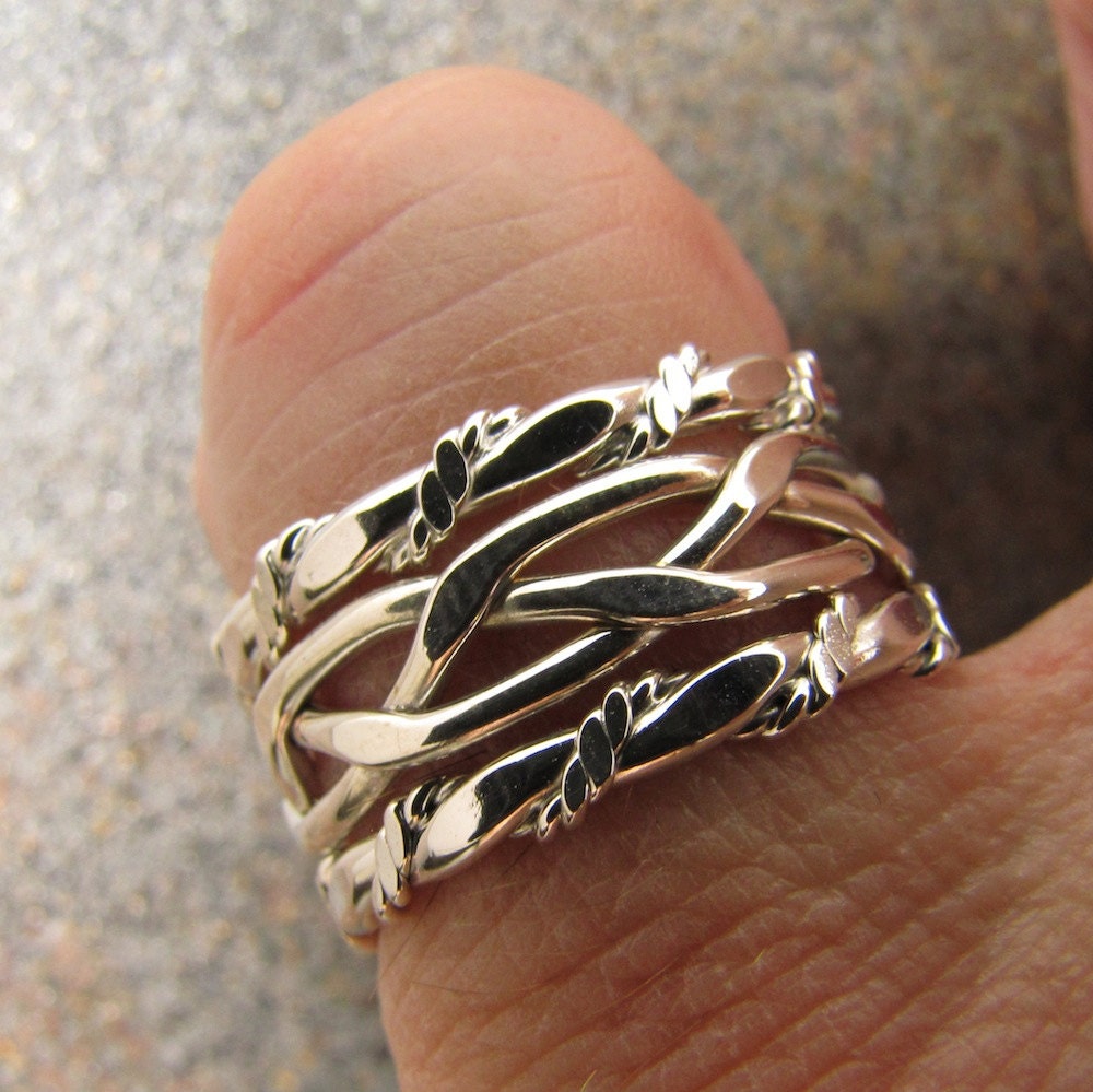 Stacking Rings Set of 3 mix and match