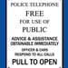 Tardis/Police Box Sign - 8.5" x 11" Vinyl Decal Sticker