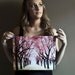Baby girl nursery decor, 11x14 photography, pastel pink Alice in Wonderland themed nursery print, Cherry Blossoms