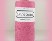NEW- Solid PINK Divine twine - Shipping -50 yards-bakers twine- Brand New Divine Twine -Color Pink- SALE- Shipping 1.99