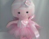Custom Handmade Cloth doll, Ballerina Doll