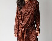 ll S A L E ll vintage 1950s dress / 50s animal print dress / Into the Wild Wrap Dress