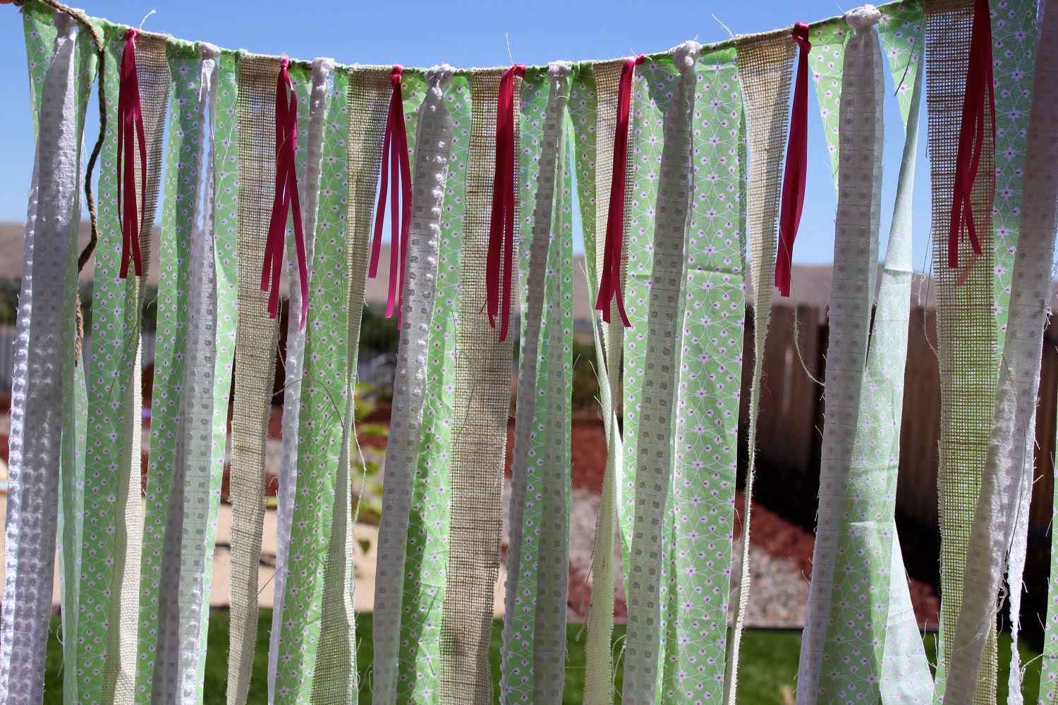 Anthropology Inspired Wedding Backdrop Streamers Emma READY TO SHIP