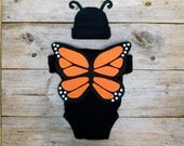 Butterfly Toddler Costume / Baby Halloween Costume / Monarch Butterfly