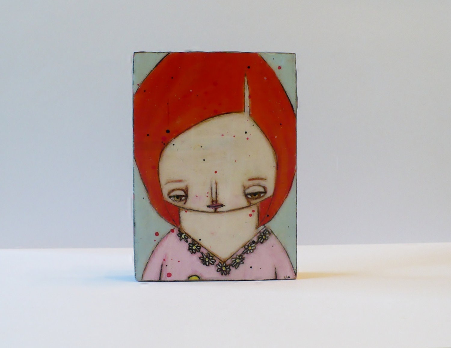 Buffy the Vampire Slayer Willow  BUffy ACEO Beeswax original mixed media painting Fantasy Sci Fi