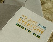 Forceful & Handsome Letterpress Greeting Card BOX SET of 6