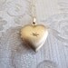 SALE - Locket / Heart Shaped Locket with Diamond Chip c.1960s
