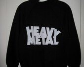 Vintage Original 1980's Heavy Metal Magazine Sweatshirt size Small