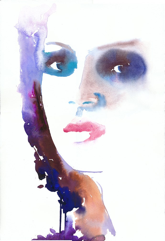 Original Watercolour Painting. Titled: Kate