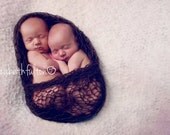 Newborn Mohair Wrap, Stretchy Newborn Wrap, Lacy Swaddle Wrap, Mohair Blanket,  Knit Newborn Wrap, Newborn Baby Photo Prop, Fits Twins