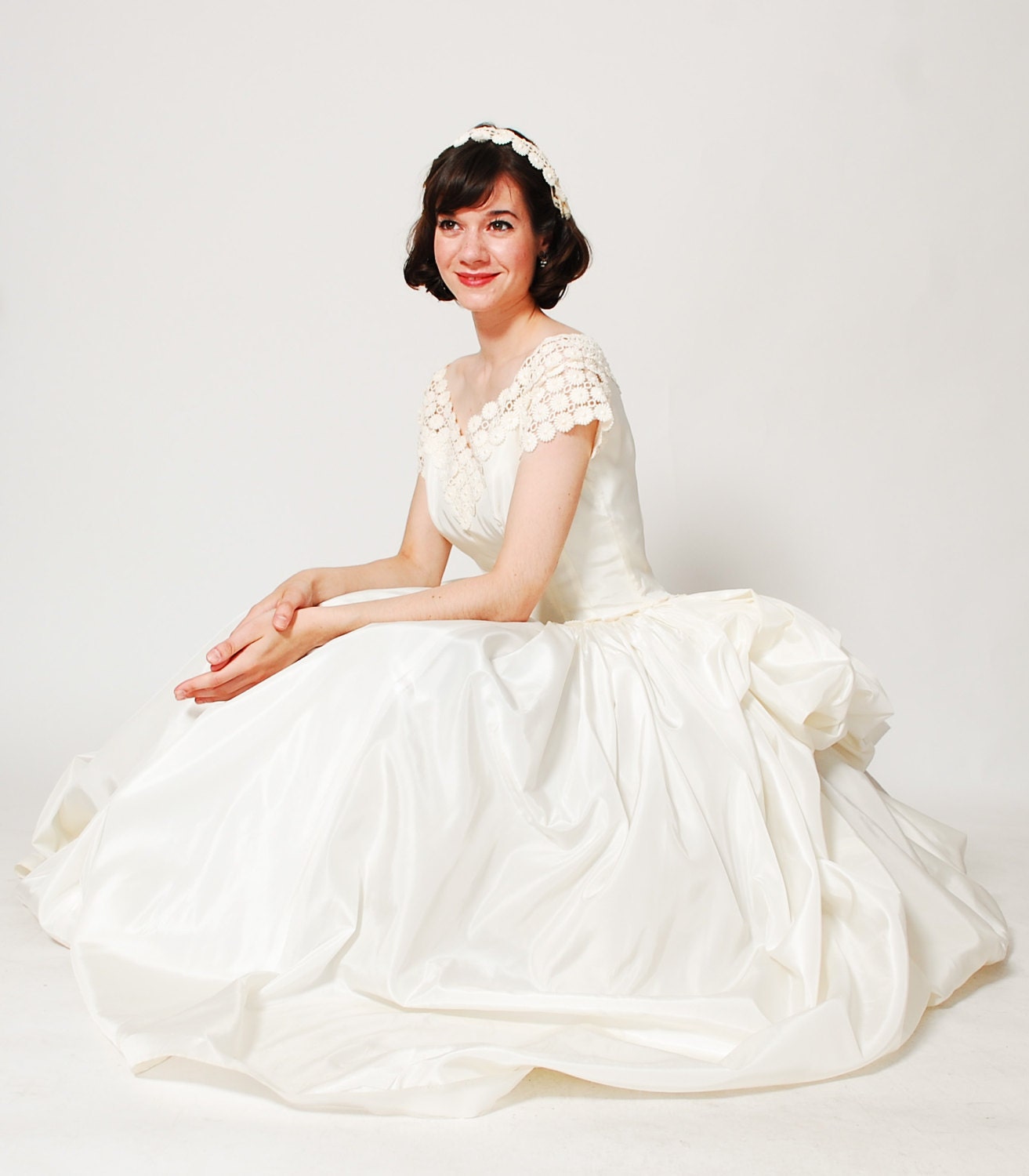 Vintage 1950s Wedding Dress - 50s Wedding Dress - The Miss Suzanne