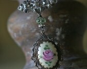 Rose Jardin - assemblage necklace
