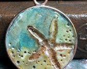 starfish - live in the sunshine - simple truths pendant - message jewelry - MADE TO ORDER