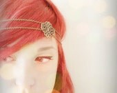 Chain Headpiece Boho Head Jewlry Bohemian Headband Boho Jewelry Boho Chic Bohemian Floral Center Head Jewelry Gypsy Headpeice Headpiece