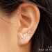 Love Earring, Sterling Silver or Gold Filled