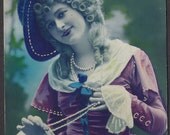 Beautiful Woman in Powdered Wig circa 1920s by Bleuet