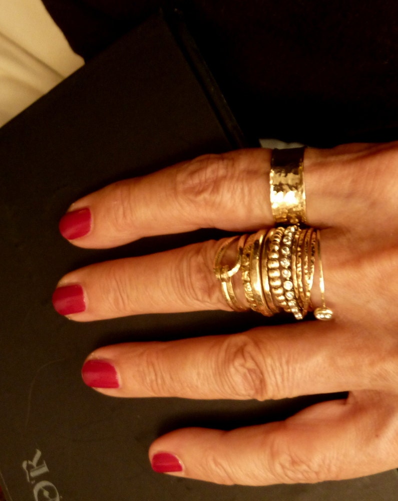 Gold Band Ring Urban Handmade