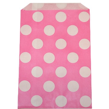 Dot Pink Goodie Favor Treat Bags - Qty 12 Il_570xn