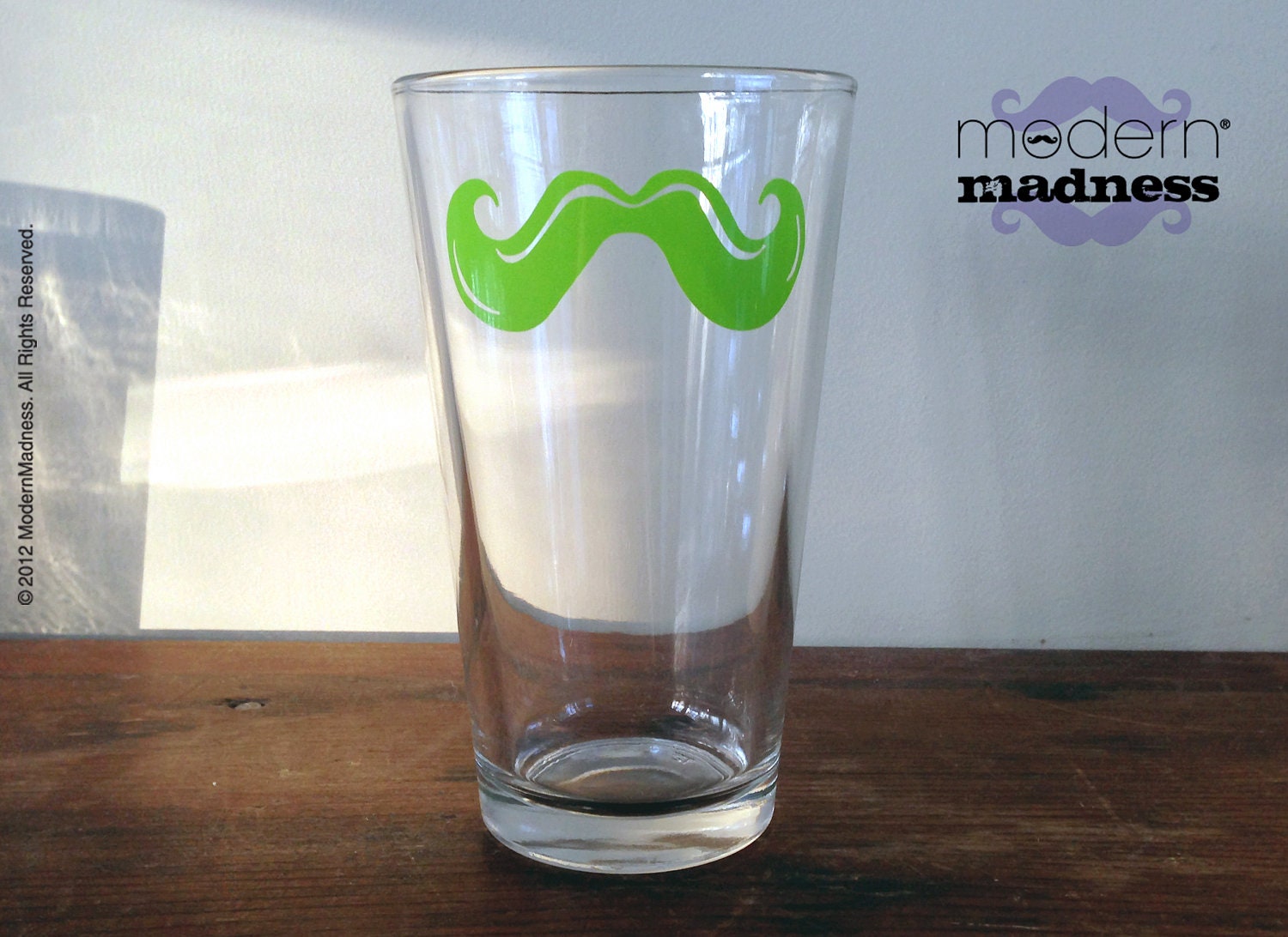 NEW - Mustache Glass - Variety of Colors