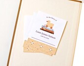 Personalized Bookplates, Baby Shower Bookplate // DUCK AND BOOK