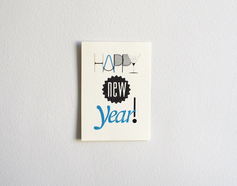 Happy new year - printable card
