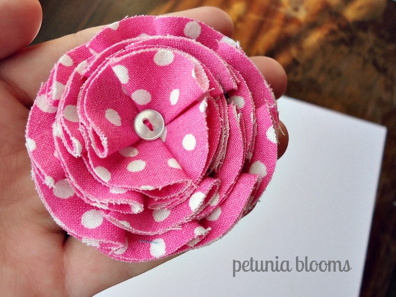 petals for your hair // pink & polka dots