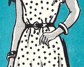 1980s Plus Size Dress Vintage Sewing Pattern, Office Fashion, Mail Order Pattern 4769 bust 40" uncut