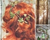 Romantic Ivy Head Wreath - Wedding Halo - Outdoor Weddings - Fall Summer Winter Spring - Woodland - Boho