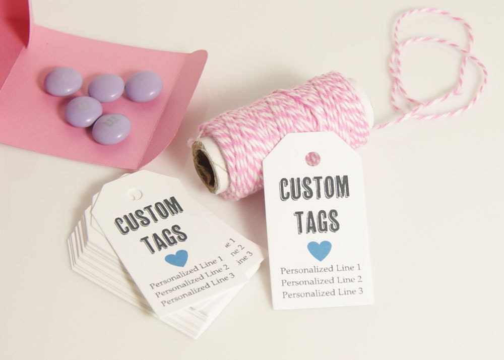 Custom Tags - Favor Tag / Gift Tag with a custom saying, design or your logo