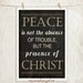 BW Faith Inspirational Subway Art - PEACE - 12x18 Art Print