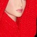 Red with Glittery  Metallic Thread Infinity Scarf  Zoom in on pic for detail, made with 2 strangs of yarn for thickness
